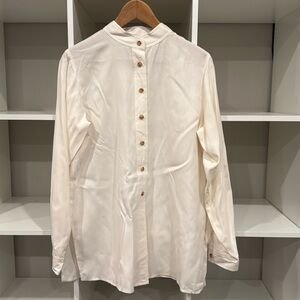 NWT: Orvis women’s silk button-down shirt, size S